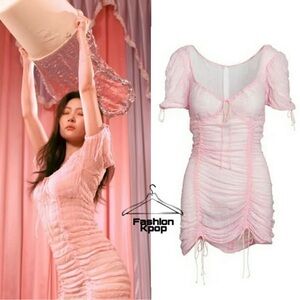 For Love & Lemons Skivvies Rosalie Shirred Nightgown EUC size XS